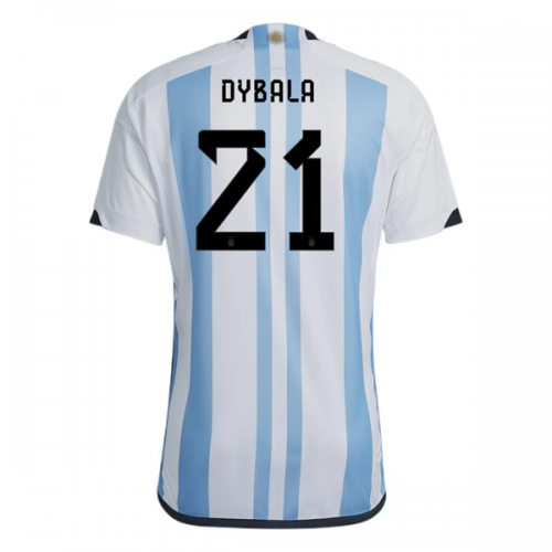 Argentina Dybala 21 Fodboldtrøjer Hjemmebanesæt World Cup 2022 Kort ærmer Argentina Dybala 21 Fodboldtrøjer Hjemmebanesæt World Cup 2022 Kort ærmer
